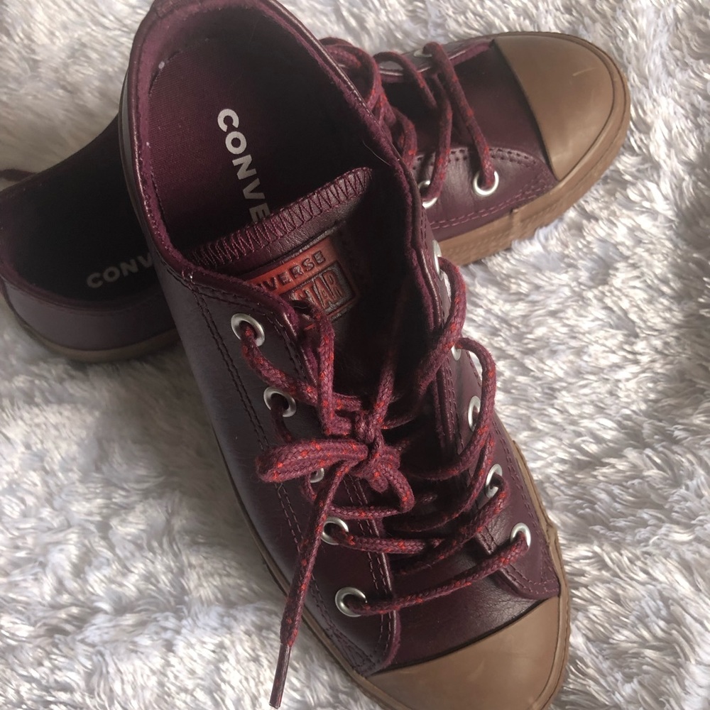 New Authentic leather converse
